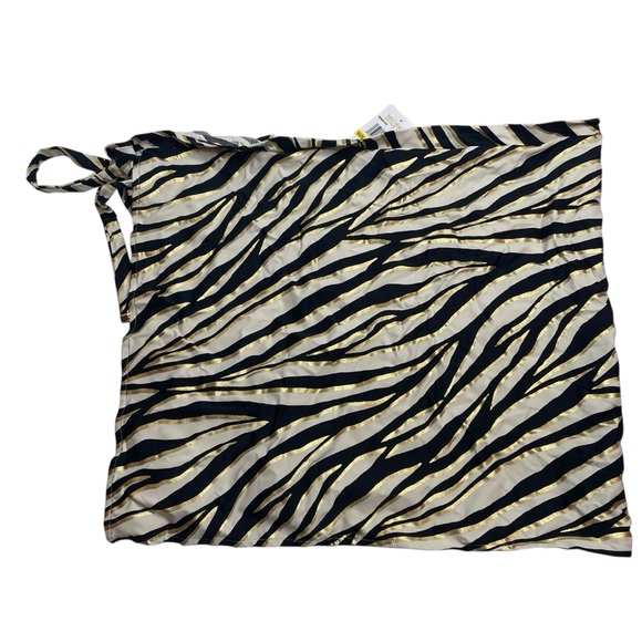 MICHAEL Michael Kors Short Pareo Cover Up Shimmer Tiger Medium/Large New - Picture 7 of 7